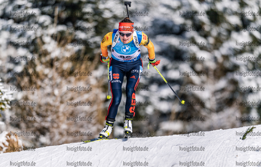 11.12.2020, xadex, Biathlon IBU Weltcup Hochfilzen, Sprint Damen, v.l. Janina Hettich (GER)  / 

Copyright: EXPA/Adelsberger via VOIGT Fotografie