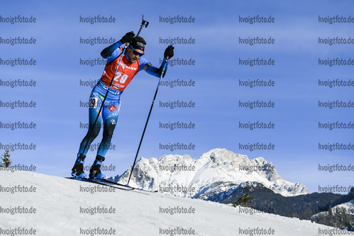 11.12.2020, xadex, Biathlon IBU Weltcup Hochfilzen, Sprint Herren, v.l. v.l. Simon Desthieux (FRA)  / 

Copyright: EXPA/Adelsberger via VOIGT Fotografie