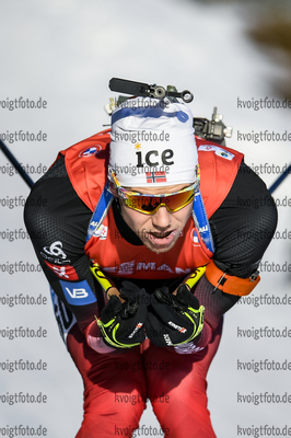 11.12.2020, xadex, Biathlon IBU Weltcup Hochfilzen, Sprint Herren, v.l. v.l. Vetle Sjaastad Christiansen (NOR)  / 

Copyright: EXPA/Adelsberger via VOIGT Fotografie