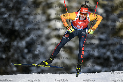 11.12.2020, xadex, Biathlon IBU Weltcup Hochfilzen, Sprint Herren, v.l. v.l. Johannes Kuehn (GER)  / 

Copyright: EXPA/Adelsberger via VOIGT Fotografie