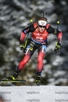 11.12.2020, xadex, Biathlon IBU Weltcup Hochfilzen, Sprint Herren, v.l. v.l. Johannes Dale (NOR)  / 

Copyright: EXPA/Adelsberger via VOIGT Fotografie