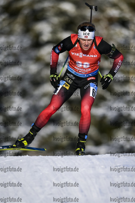 11.12.2020, xadex, Biathlon IBU Weltcup Hochfilzen, Sprint Herren, v.l. v.l. Johannes Dale (NOR)  / 

Copyright: EXPA/Adelsberger via VOIGT Fotografie