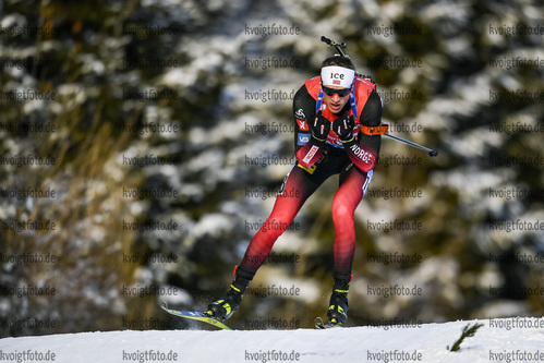 11.12.2020, xadex, Biathlon IBU Weltcup Hochfilzen, Sprint Herren, v.l. v.l. Tarjei Boe (NOR)  / 

Copyright: EXPA/Adelsberger via VOIGT Fotografie