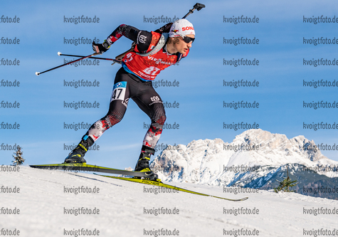 11.12.2020, xadex, Biathlon IBU Weltcup Hochfilzen, Sprint Herren, v.l. Felix Leitner (AUT)  / 

Copyright: EXPA/Adelsberger via VOIGT Fotografie