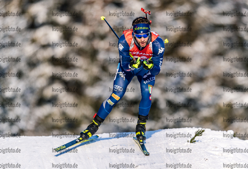 11.12.2020, xadex, Biathlon IBU Weltcup Hochfilzen, Sprint Herren, v.l. Patrick Braunhofer (ITA)  / 

Copyright: EXPA/Adelsberger via VOIGT Fotografie