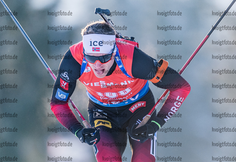 11.12.2020, xadex, Biathlon IBU Weltcup Hochfilzen, Sprint Herren, v.l. Tarjei Boe (NOR)  / 

Copyright: EXPA/Adelsberger via VOIGT Fotografie