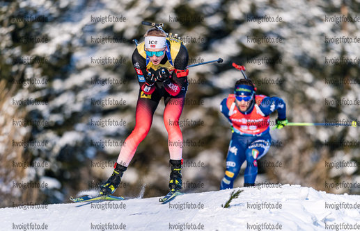 11.12.2020, xadex, Biathlon IBU Weltcup Hochfilzen, Sprint Herren, v.l. Johannes Thingnes Boe (NOR)  / 

Copyright: EXPA/Adelsberger via VOIGT Fotografie