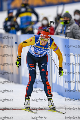 12.12.2020, xadex, Biathlon IBU Weltcup Hochfilzen, Staffel Damen, v.l. Denise Herrmann (GER)  / 

Copyright: EXPA/Adelsberger via VOIGT Fotografie