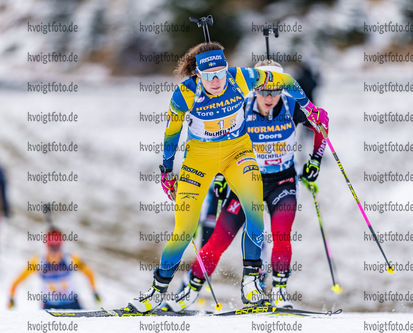 12.12.2020, xadex, Biathlon IBU Weltcup Hochfilzen, Staffel Damen, v.l. Hanna Oeberg (SWE)  / 

Copyright: EXPA/Adelsberger via VOIGT Fotografie