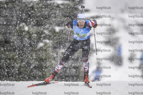 13.12.2020, xadex, Biathlon IBU Weltcup Hochfilzen, Staffel Herren, v.l. Simon Eder (AUT)  / 

Copyright: EXPA/Adelsberger via VOIGT Fotografie