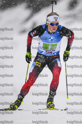 13.12.2020, xadex, Biathlon IBU Weltcup Hochfilzen, Staffel Herren, v.l. Johannes Dale (NOR)  / 

Copyright: EXPA/Adelsberger via VOIGT Fotografie