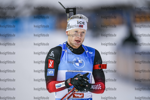 13.12.2020, xadex, Biathlon IBU Weltcup Hochfilzen, Staffel Herren, v.l. Johannes Thingnes Boe (NOR)  / 

Copyright: EXPA/Adelsberger via VOIGT Fotografie