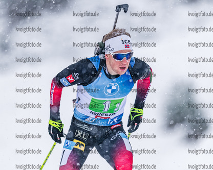 13.12.2020, xadex, Biathlon IBU Weltcup Hochfilzen, Staffel Herren, v.l. Johannes Dale of Norway  / 

Copyright: EXPA/Adelsberger via VOIGT Fotografie