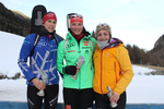 18.12.2015, xkvx, Wintersport, Biathlon Alpencup Martell, Sprint v.l. SIEMONEIT Anna, HEINRICH Marie, WAGNER Sarah