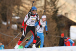 19.12.2015, xkvx, Wintersport, Biathlon Alpencup Martell, Sprint v.l. KUNISCH Franziska