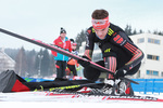 03.02.2017, xkvx, Wintersport, Biathlon IBU Junior Open European Championships - Nove Mesto Na Morave, Training v.l. HOLLANDT Julian