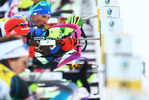 09.12.2017, xkvx, Wintersport, Biathlon IBU Junior Cup - Obertilliach, Sprint v.l. HOLLANDT Julian