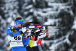 09.12.2017, xkvx, Wintersport, Biathlon IBU Junior Cup - Obertilliach, Sprint v.l. BIONAZ Didier