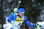 09.12.2017, xkvx, Wintersport, Biathlon IBU Junior Cup - Obertilliach, Sprint v.l. GIACOMEL Tommaso