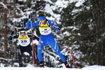 09.12.2017, xkvx, Wintersport, Biathlon IBU Junior Cup - Obertilliach, Sprint v.l. NICASE Mattia