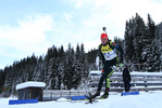 09.12.2017, xkvx, Wintersport, Biathlon IBU Junior Cup - Obertilliach, Sprint v.l. LOHSCHMIDT Sven