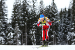 10.12.2017, xkvx, Wintersport, Biathlon IBU Junior Cup - Obertilliach, Sprint v.l. DE RIDDER Tim