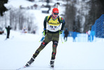 10.12.2017, xkvx, Wintersport, Biathlon IBU Junior Cup - Obertilliach, Sprint v.l. VEIT Marinus