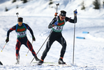 13.01.2018, xkvx, Wintersport, Alpencup - DSV Biathlon Deutschlandpokal - Hochfilzen, Einzel v.l. FAVRE Robin