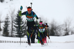 14.01.2018, xkvx, Wintersport, Alpencup - DSV Biathlon Deutschlandpokal - Hochfilzen, Sprint v.l. AKSOY Soran