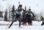 14.01.2018, xkvx, Wintersport, Alpencup - DSV Biathlon Deutschlandpokal - Hochfilzen, Sprint v.l. ELLMAUER Felix