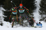 14.01.2018, xkvx, Wintersport, Alpencup - DSV Biathlon Deutschlandpokal - Hochfilzen, Sprint v.l. RIETHMUELLER Danilo
