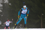 26.01.2018, xkvx, Wintersport, Biathlon IBU Junior Cup - Nove Mesto Na Morave, Sprint v.l. CLAUDE Emilien