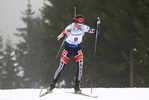 26.01.2018, xkvx, Wintersport, Biathlon IBU Junior Cup - Nove Mesto Na Morave, Sprint v.l. OBERHAUSER Magnus