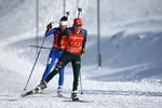03.02.2018, xkvx, Wintersport, Alpencup - DSV Biathlon Deutschlandpokal - Oberhof, Sprint v.l. KEBINGER Hanna