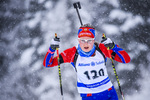 13.01.2019, xkvx, Biathlon, Deutschlandpokal Ridnaun, Sprint, v.l. BRUNNER  Eva