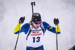 14.01.2019, xkvx, Biathlon, Qualifikationsrennen JWM, Massenstart v.l. NITSCHKE Pascal