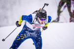14.01.2019, xkvx, Biathlon, Qualifikationsrennen JWM, Massenstart v.l. NITSCHKE Pascal