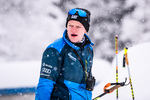 14.01.2019, xkvx, Biathlon, Qualifikationsrennen JWM, Massenstart v.l. NOACK Christoph