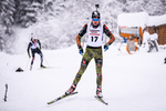14.01.2019, xkvx, Biathlon, Qualifikationsrennen JWM, Massenstart v.l. ARSAN Florian