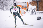14.01.2019, xkvx, Biathlon, Qualifikationsrennen JWM, Massenstart v.l. LOHSCHMIDT Sven