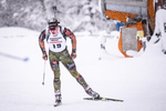 14.01.2019, xkvx, Biathlon, Qualifikationsrennen JWM, Massenstart v.l. GLOECKNER Jonas