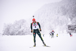 14.01.2019, xkvx, Biathlon, Qualifikationsrennen JWM, Massenstart v.l. BARCHEWITZ Max