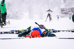 14.01.2019, xkvx, Biathlon, Qualifikationsrennen JWM, Massenstart v.l. HOLLANDT Julian