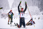 14.01.2019, xkvx, Biathlon, Qualifikationsrennen JWM, Massenstart v.l. NIGGEMANN Christopher