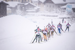 14.01.2019, xkvx, Biathlon, Qualifikationsrennen JWM, Massenstart v.l. SCHNEIDER Sophia