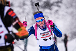 14.01.2019, xkvx, Biathlon, Qualifikationsrennen JWM, Massenstart v.l. VOGL Lara