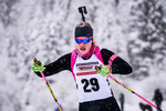 14.01.2019, xkvx, Biathlon, Qualifikationsrennen JWM, Massenstart v.l. LEUNER Merle