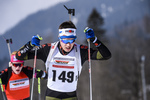 23.02.2019, xkvx, Biathlon, Deutsche Jugendmeisterschaft Kaltenbrunn, Sprint, v.l. ARSAN Florian