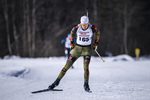23.02.2019, xkvx, Biathlon, Deutsche Jugendmeisterschaft Kaltenbrunn, Sprint, v.l. WERNER Johan