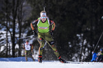 23.02.2019, xkvx, Biathlon, Deutsche Jugendmeisterschaft Kaltenbrunn, Sprint, v.l. MUELLER Christoph